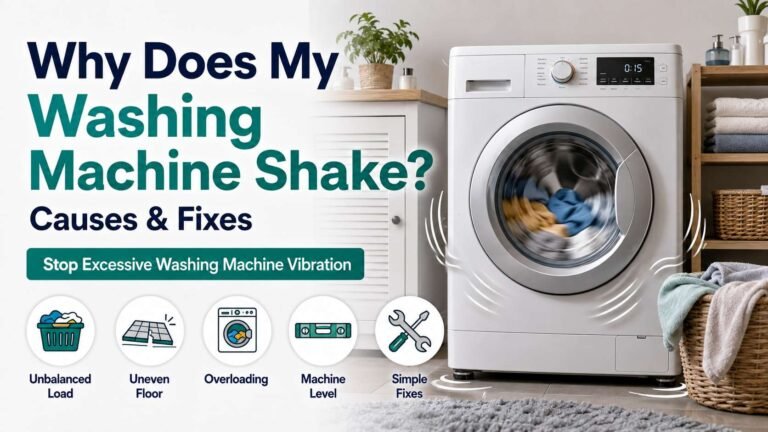 Why Does My Washing Machine Shake? Causes & Fixes